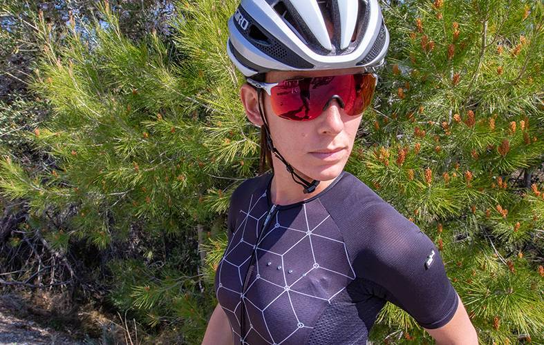 Cyclisme Bicycle sportswear femme combinaison noir TM01 
