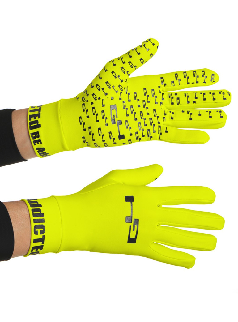 Gants Mi-Saison Anti-Glisse Jaune Fluo