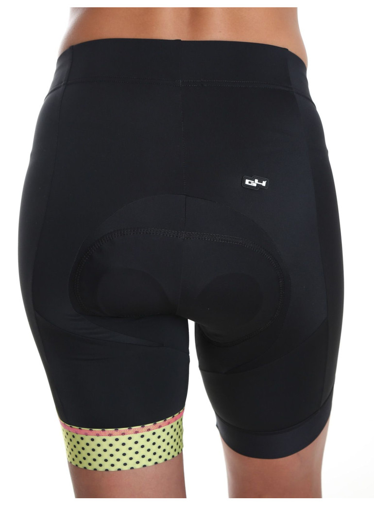 womens yellow cycling shorts