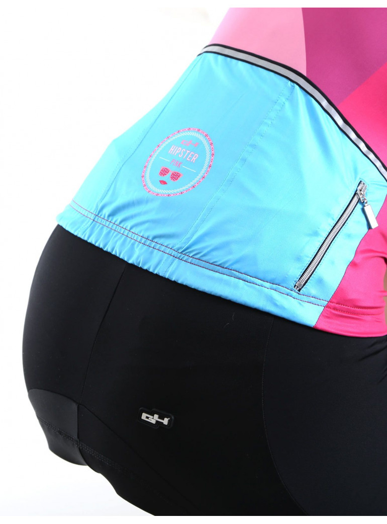 Women's cycling bib shorts pink Hipster