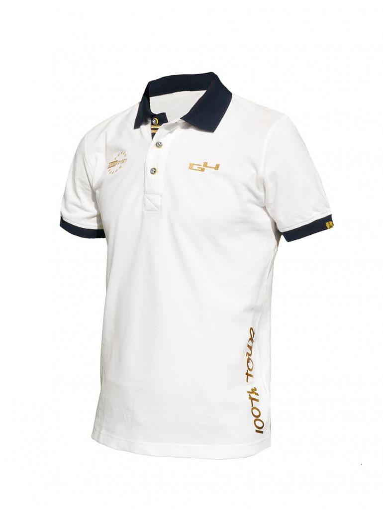 Polo blanc -100th TOUR Limited edition