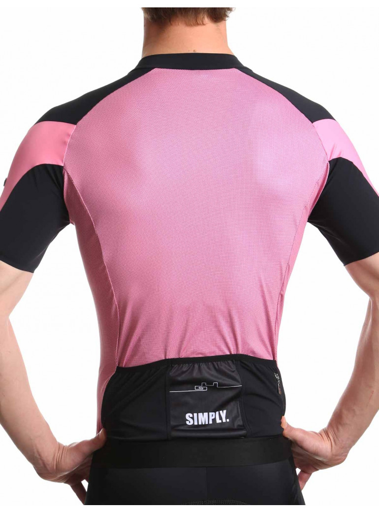 Maillot cyclisme homme rose Simply 