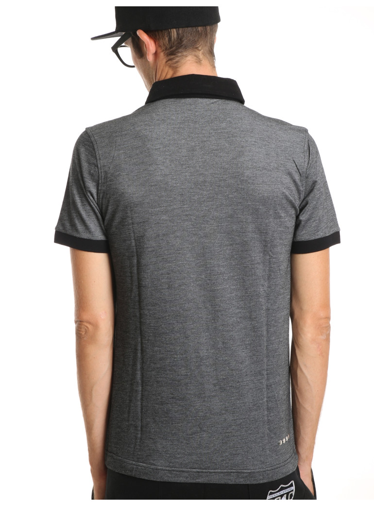 charcoal grey polo shirt