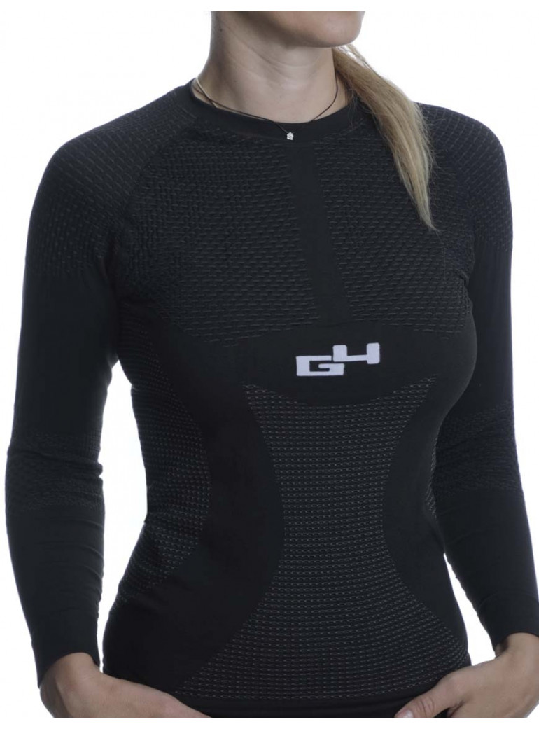 Sous-maillot Hiver Unisex Manches Longues Noir