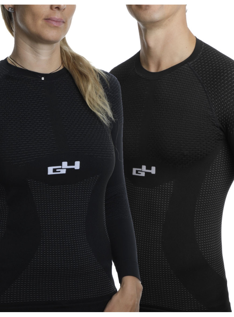 Sous-maillot Hiver Unisex Manches Longues Noir