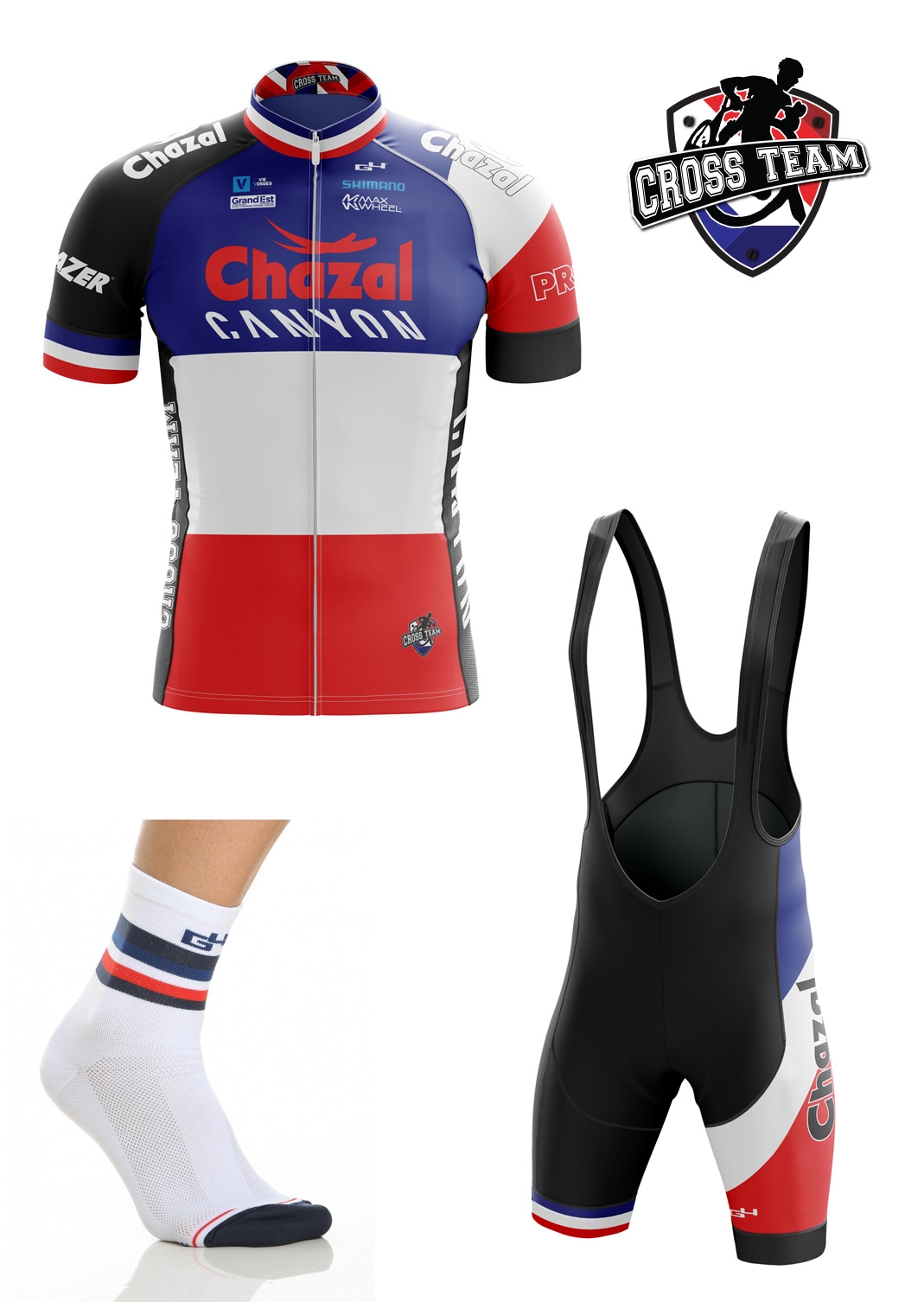 Modtagelig for Lily navigation Bundle French Champion Cycling Kit • • • • G4,