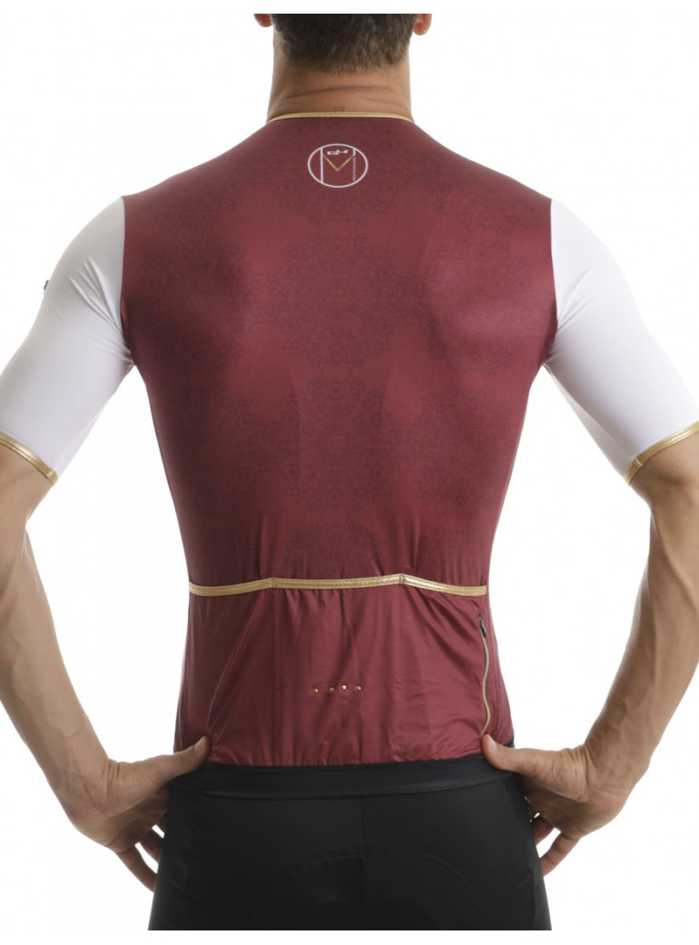 MEDITERRANEAN CYCLING JERSEY BURGUNDY