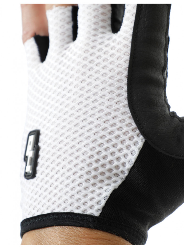 Cycling summer gloves white