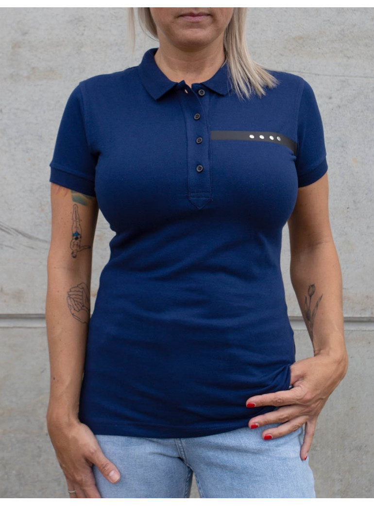 POLO CASUAL BLEU MARINE FEMMES