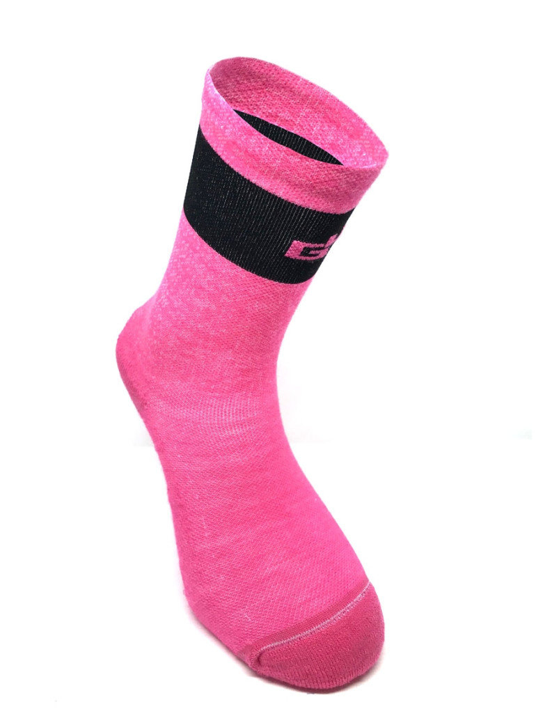 CHAUSSETTES DE VÉLO THERMO ROSE