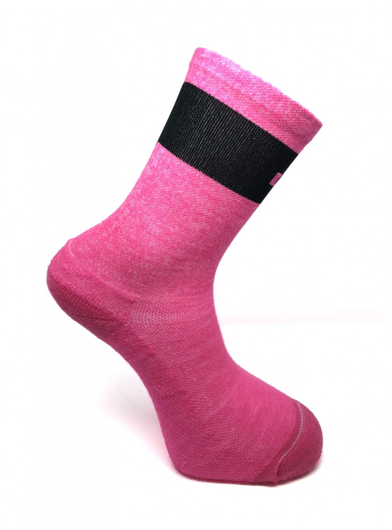 CHAUSSETTES DE VÉLO THERMO ROSE