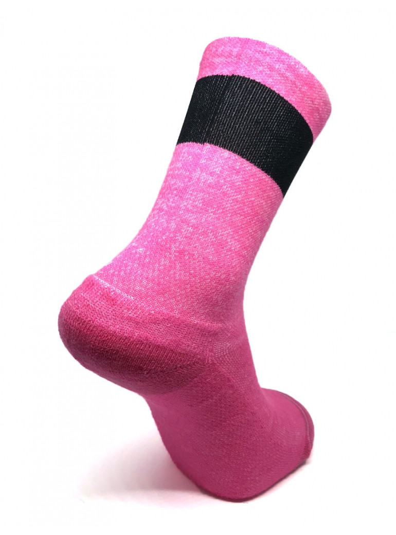 CHAUSSETTES DE VÉLO THERMO ROSE