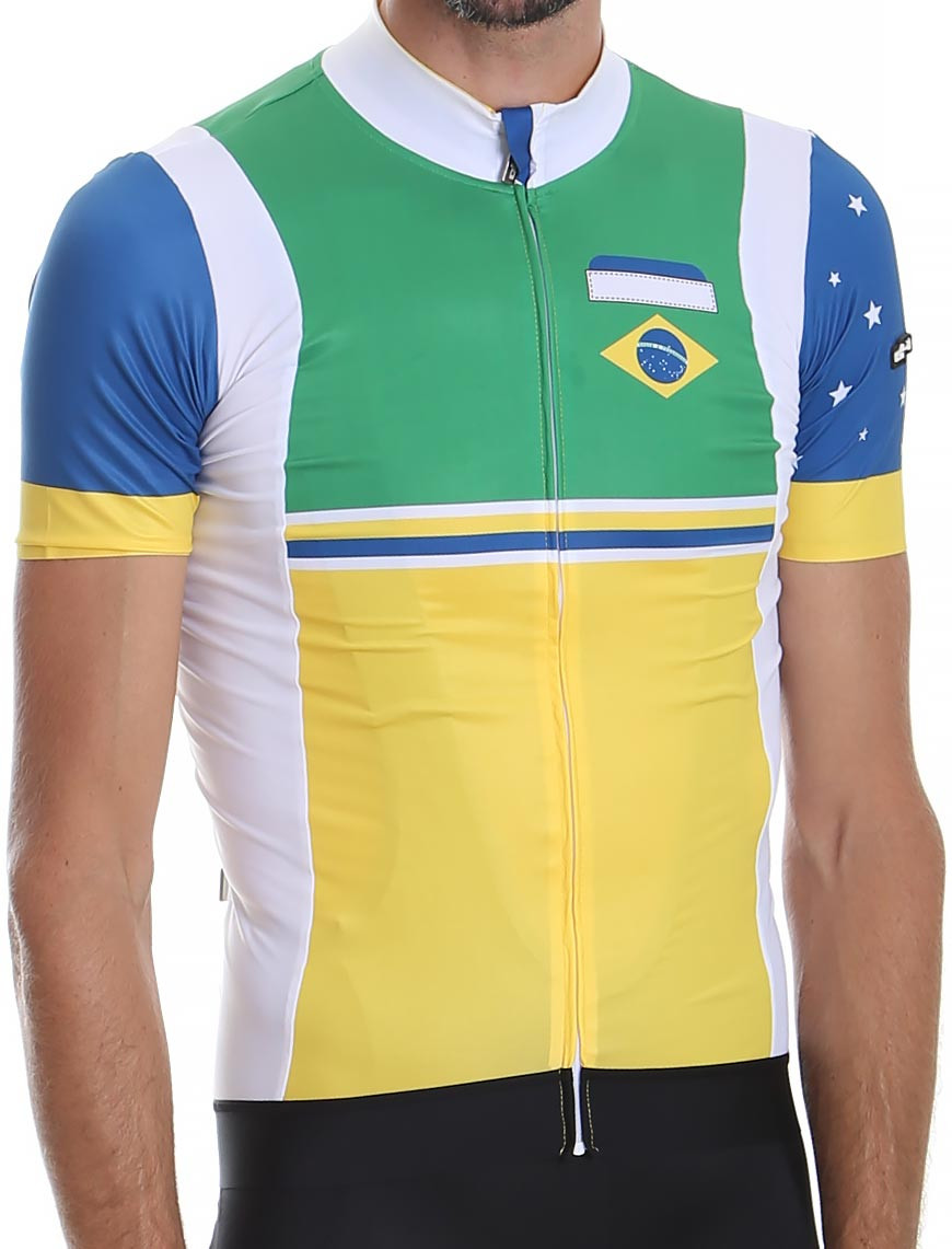 Racing cyclist maillot equipe nationale du Bresil/lead 50 mm 