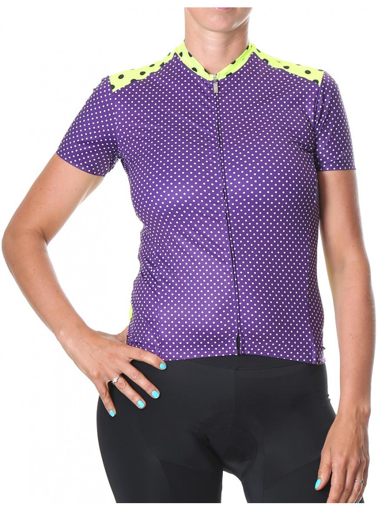 Maillot cyclisme femme violet Simply