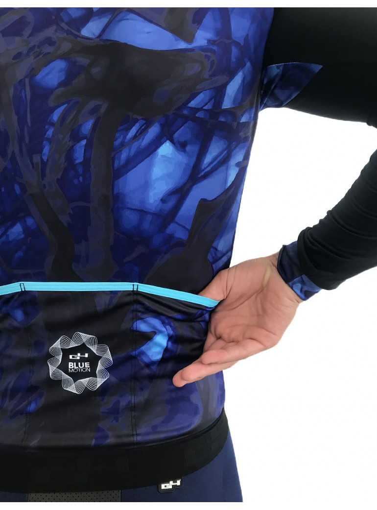 MAILLOT DE CYCLISME MANCHES LONGUES BLUE MOTION