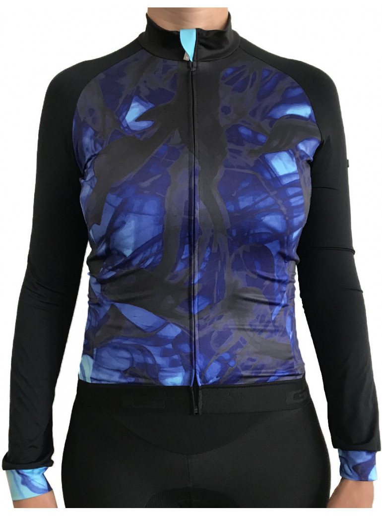 BLUE MOTION LONG SLEEVES CYCLING JERSEY