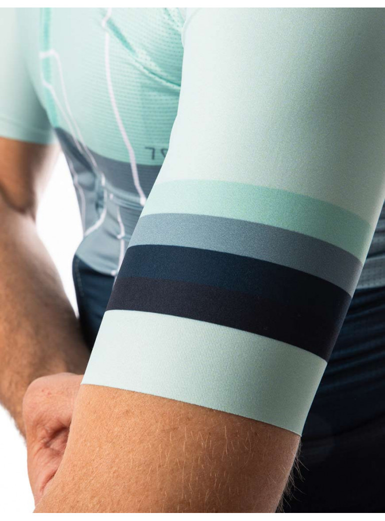 Blue cycling Jersey G4 X La planche des belles filles