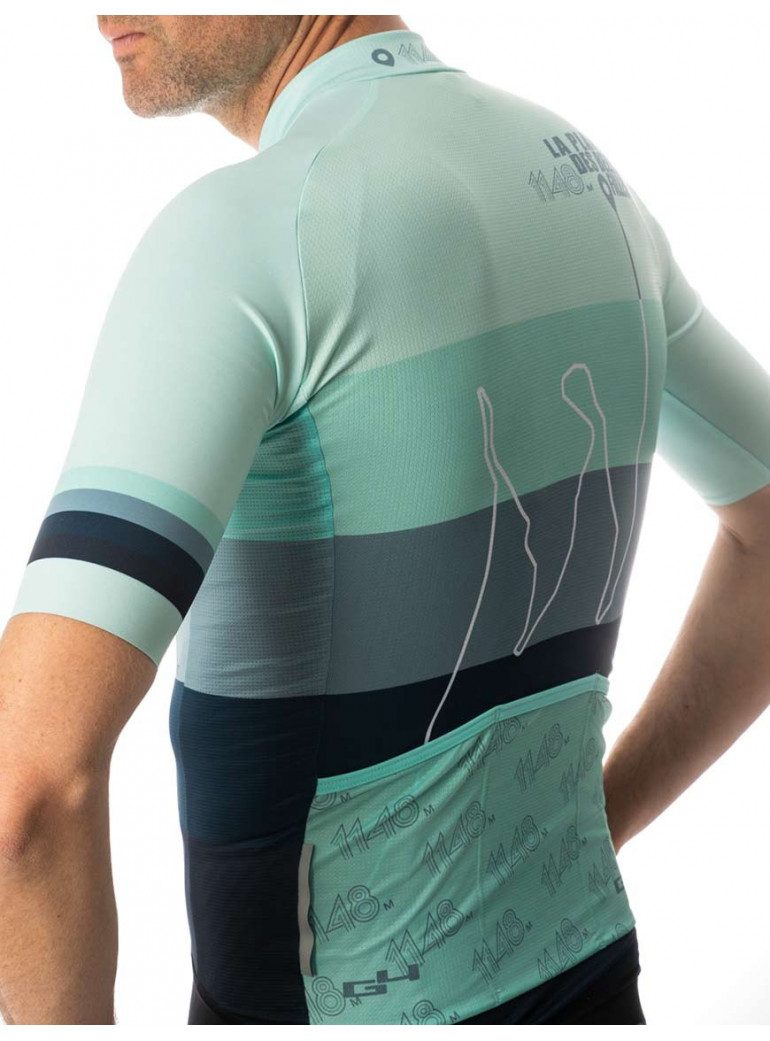 Blue cycling Jersey G4 X La planche des belles filles