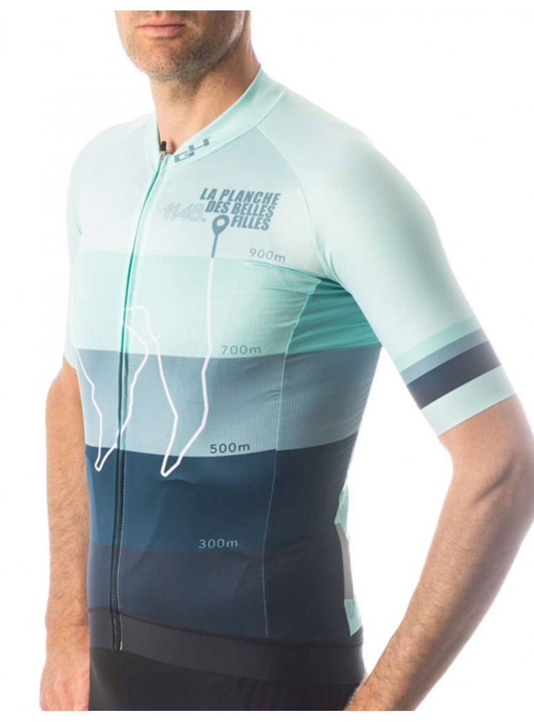 Blue cycling Jersey G4 X La planche des belles filles
