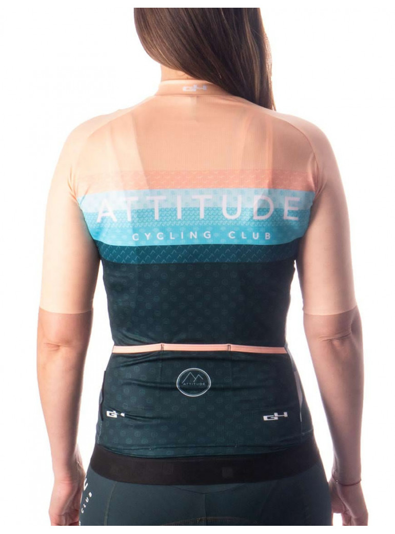 ATTITUDE CYCLING CLUB FEMME MAILLOT ROSE