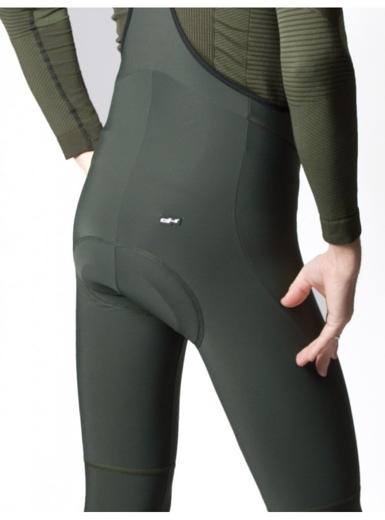 COLLANT CYCLISTE THERMIQUE VERT- HIVER - HOMME - CycloPro