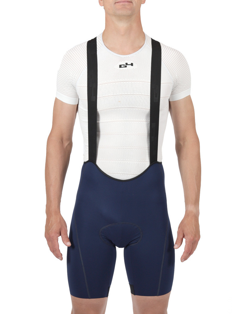 BLUE COMPRESSIVE MAN CYCLING BIB SHORTS