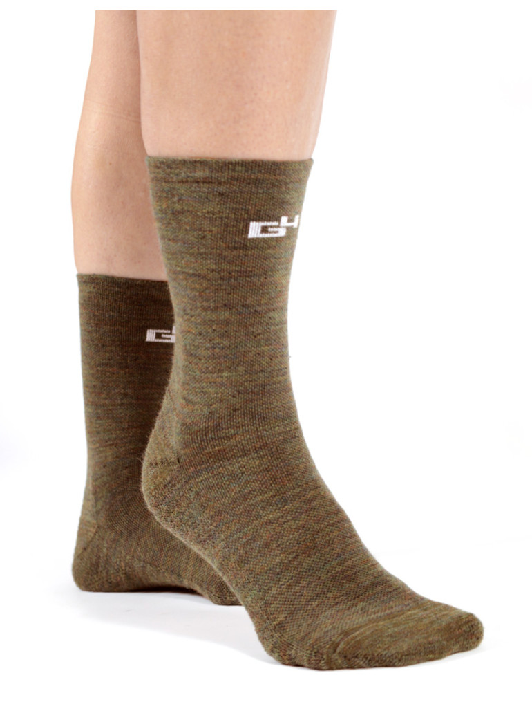 merino wool cycling socks brown
