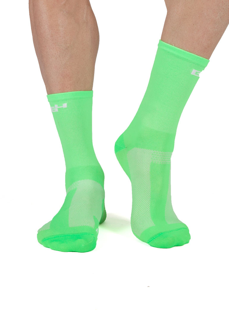 Green Neon Cycling socks