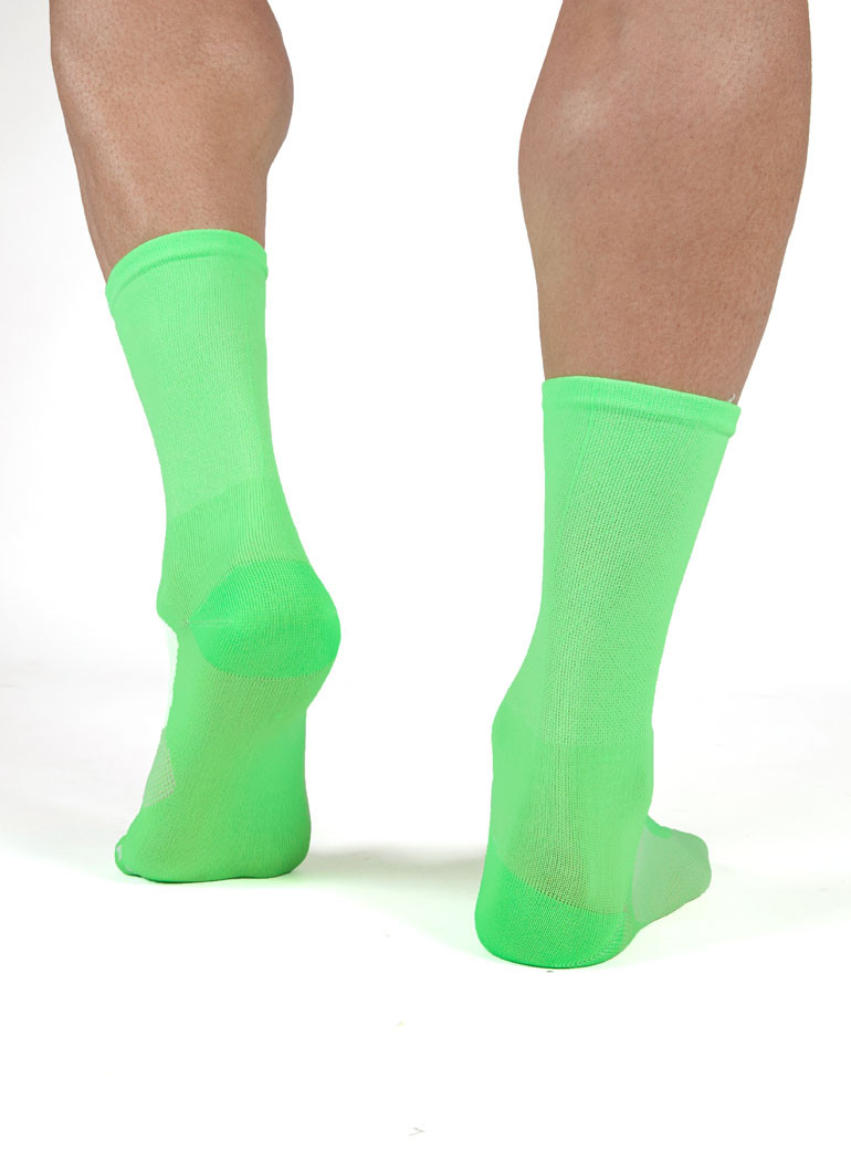 Green Neon Cycling socks