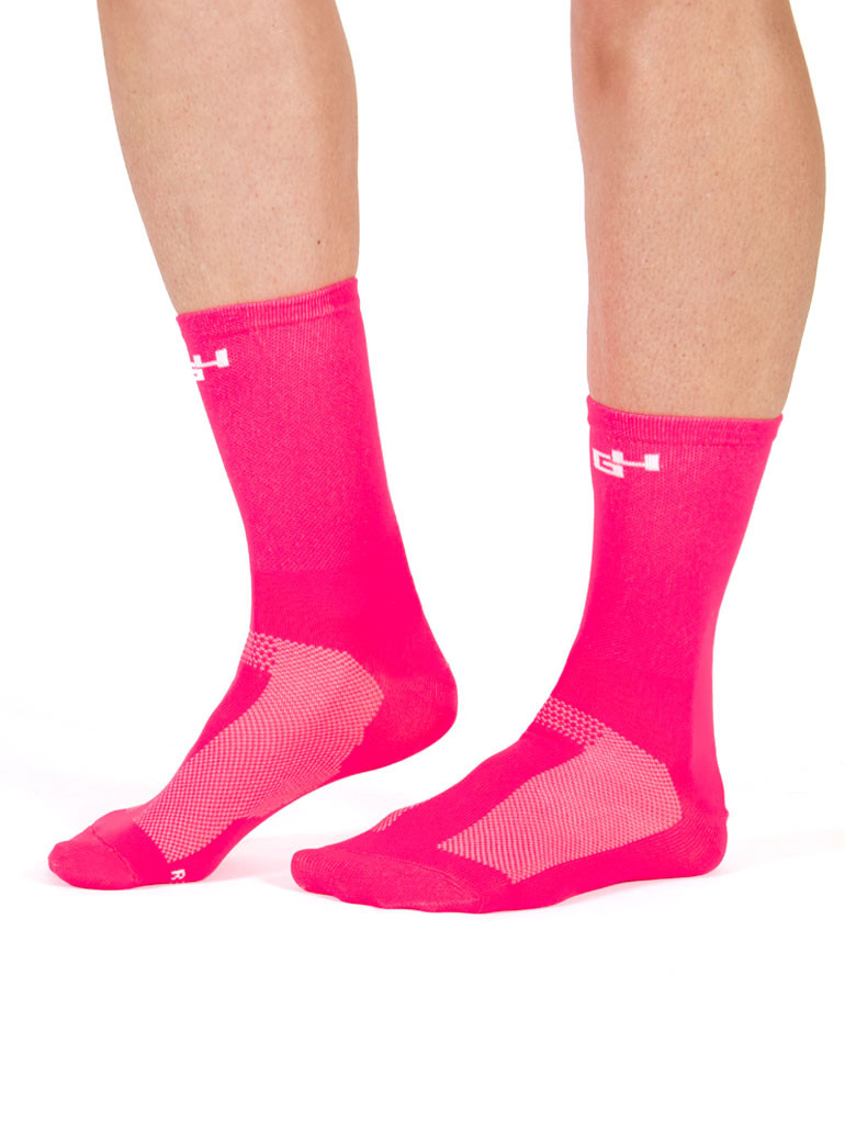 Cycling Socks Neon pink