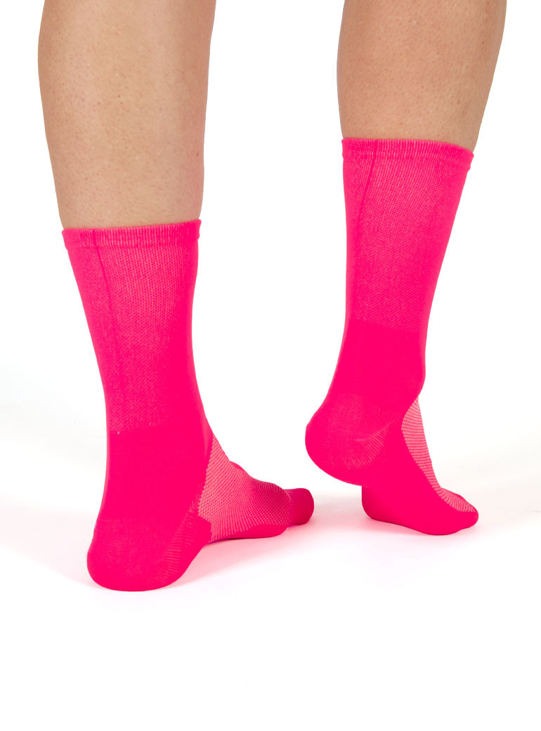 Cycling Socks Neon pink