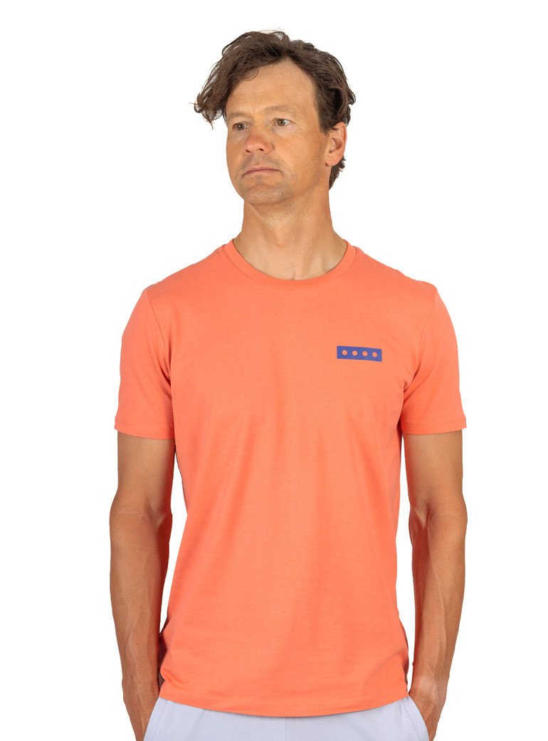 man cotton tshirt corail