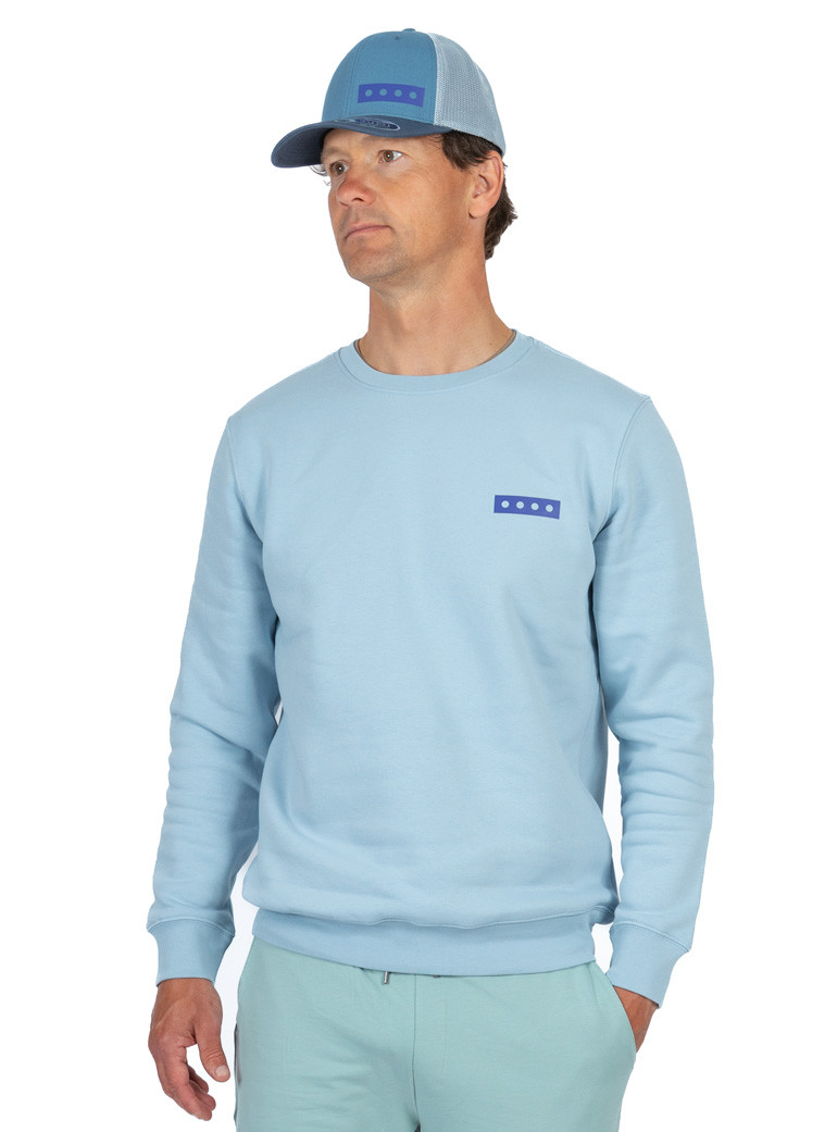 blue man sweater