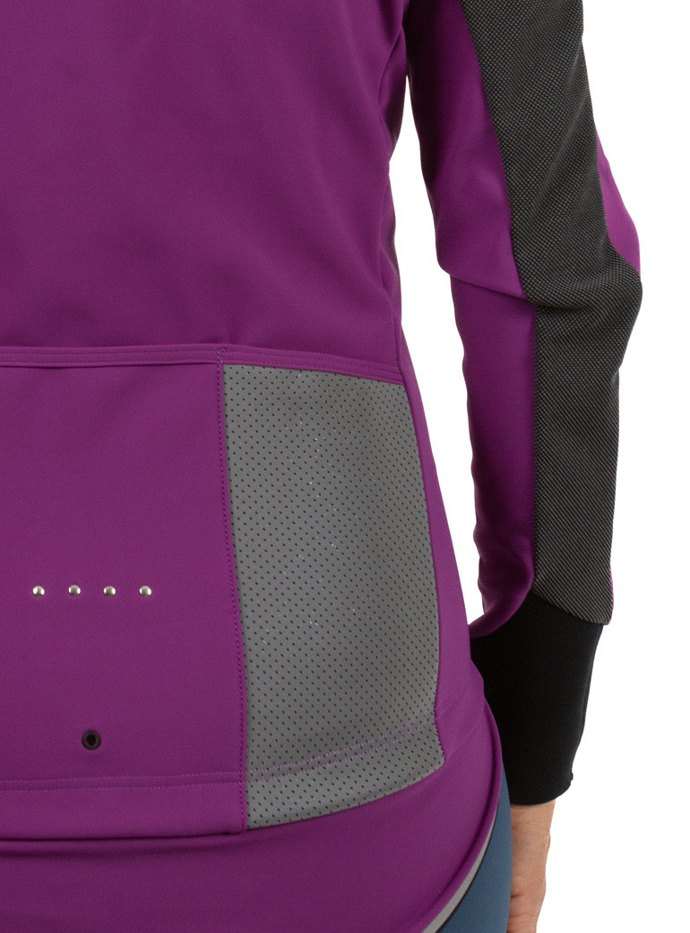 Women purple winter cycling jacket