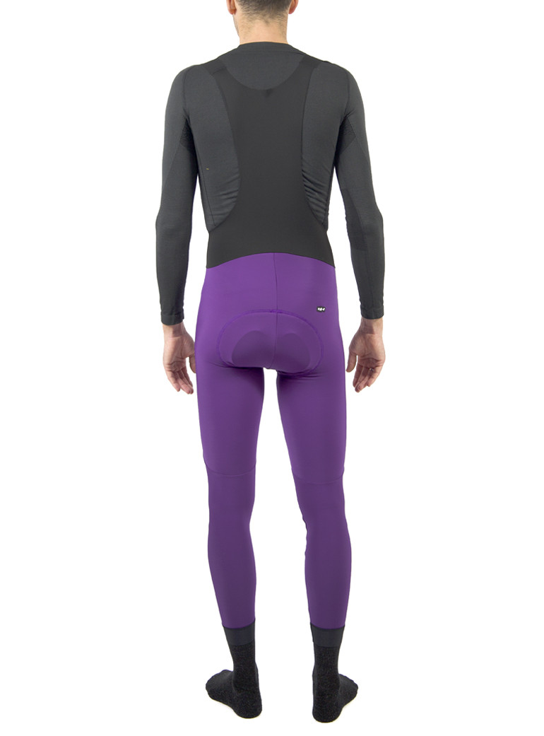 collant de cyclisme hiver homme violet