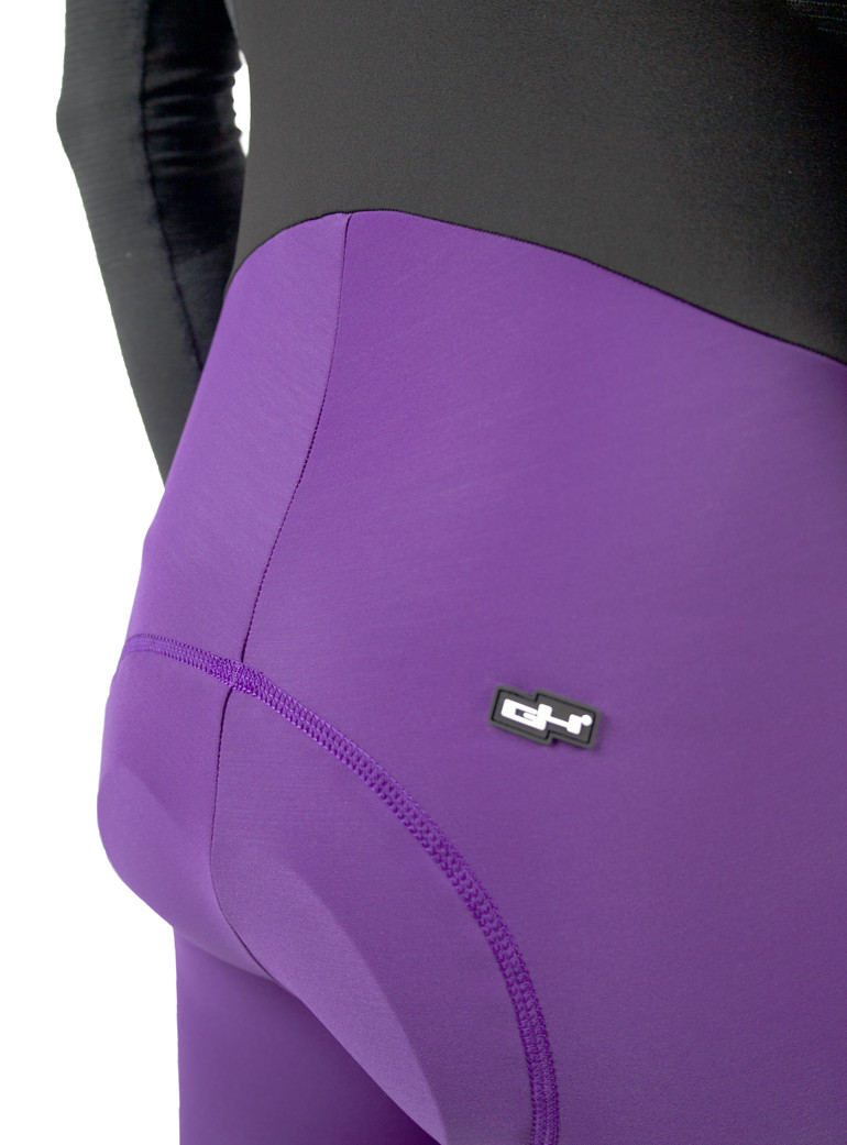 collant de cyclisme hiver homme violet