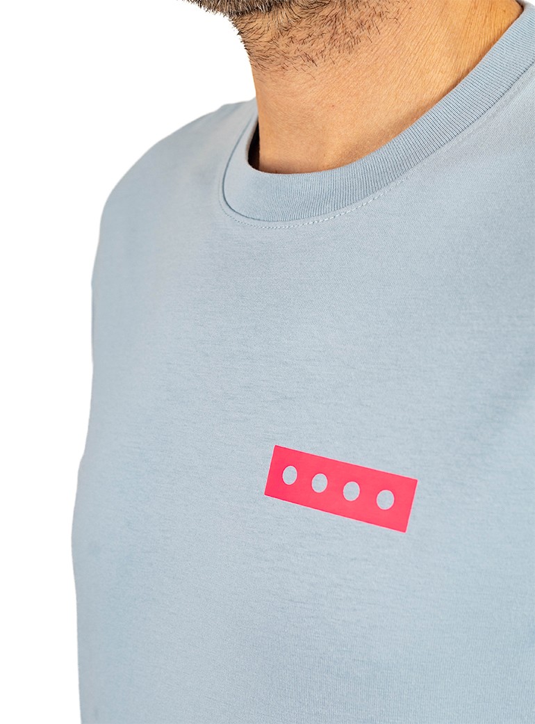 oversize blue t-shirt for man