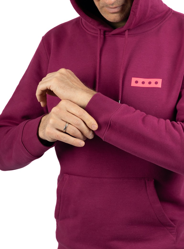 cherry hooded sweater