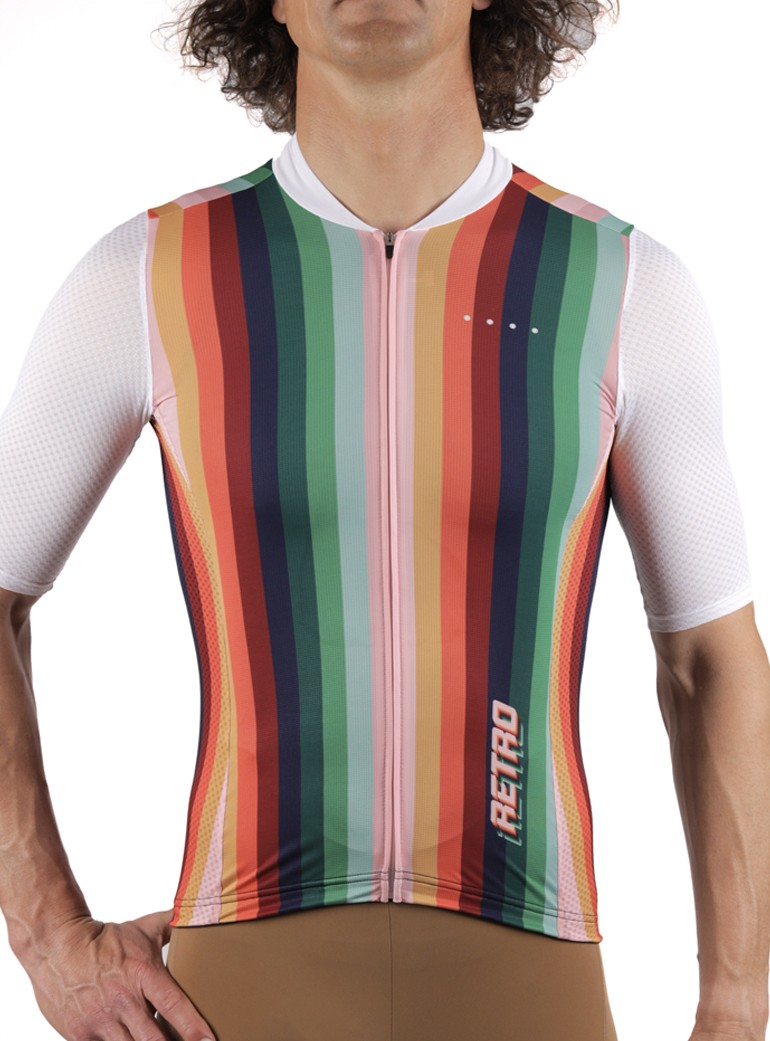 retro-style cycling jersey
