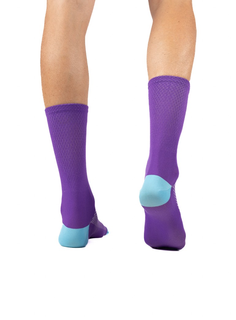 summer cycling socks purple