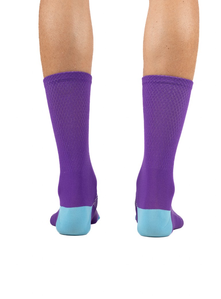 summer cycling socks purple