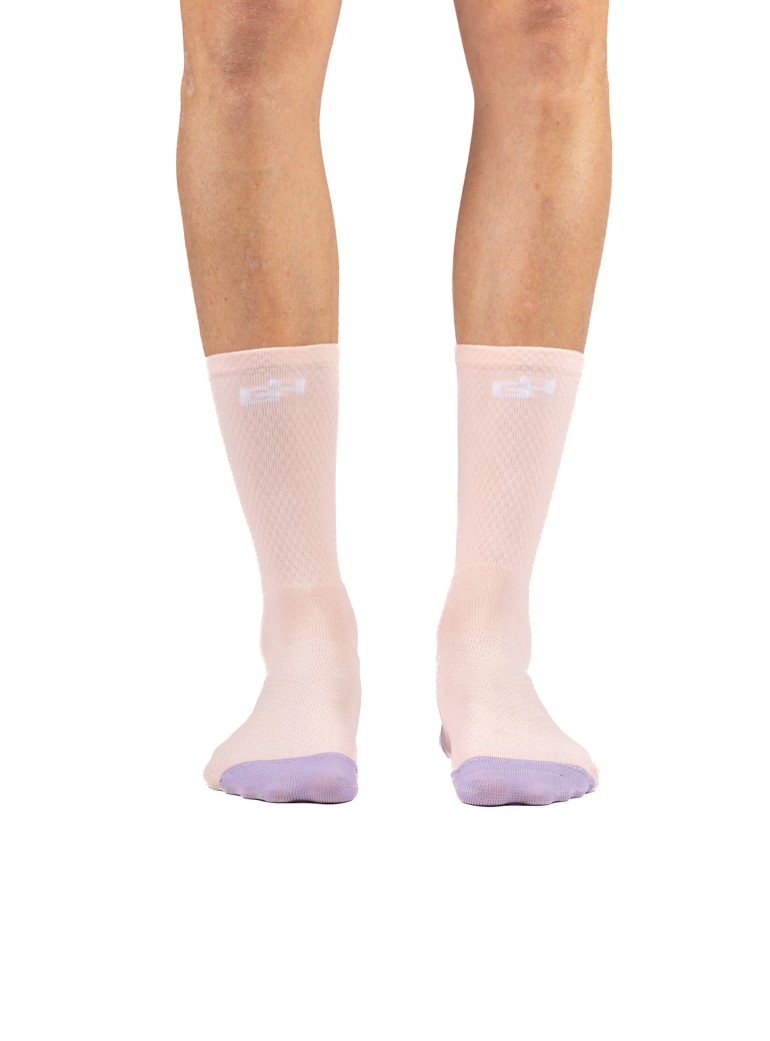 pink summer cycling socks