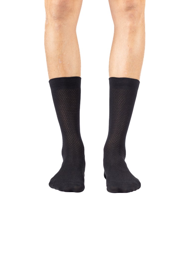 black summer light cycling socks
