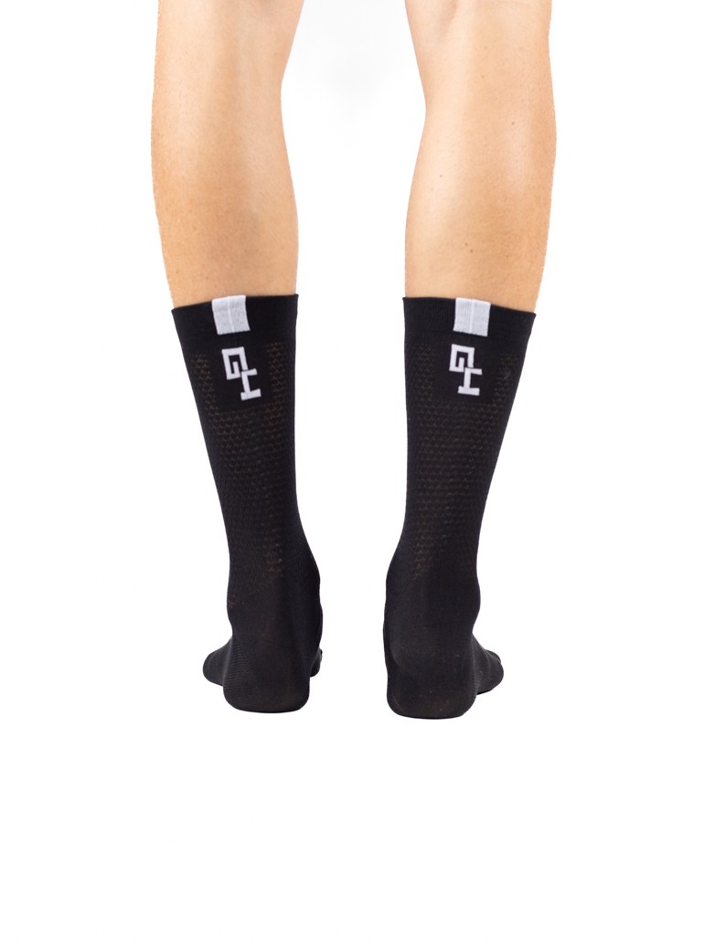 black summer light cycling socks