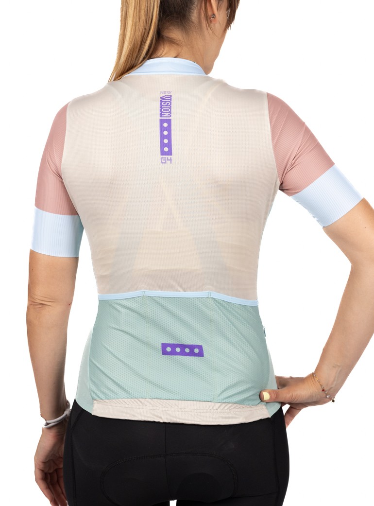 maillot de vélo femme pastel