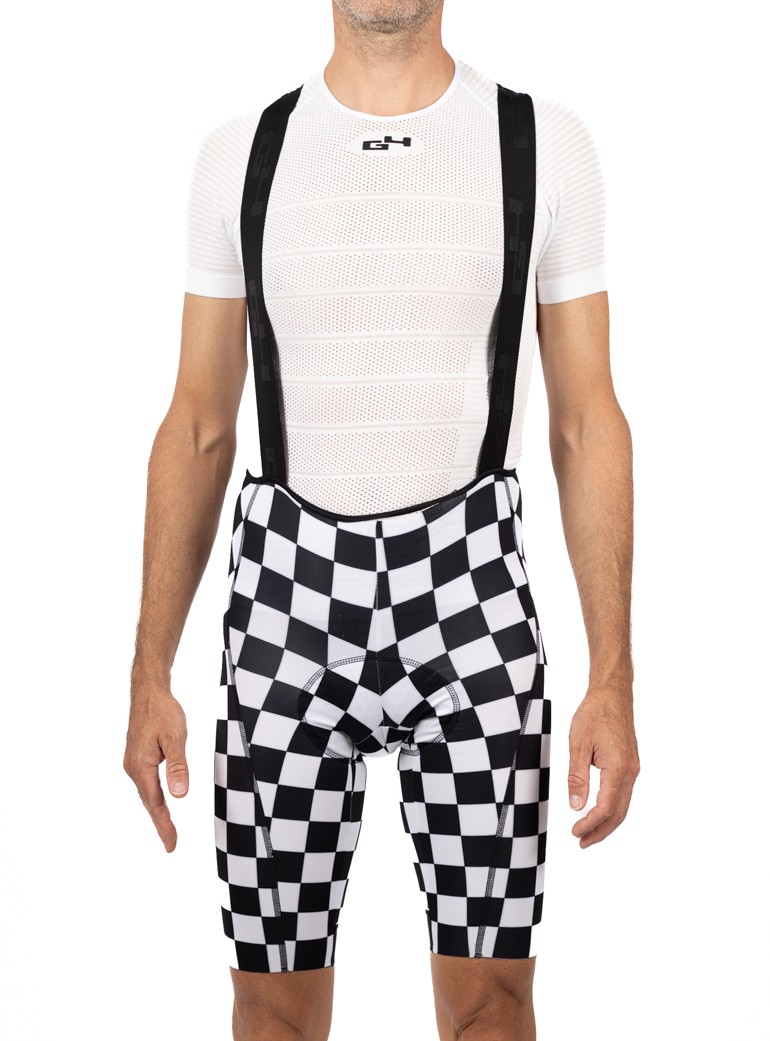 checker bib short
