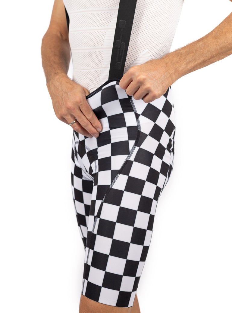 checker bib short
