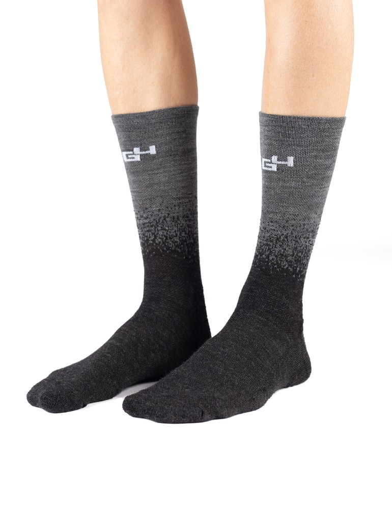 chaussettes velo en laine mérino hiver