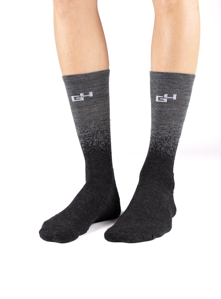 chaussettes velo en laine mérino hiver