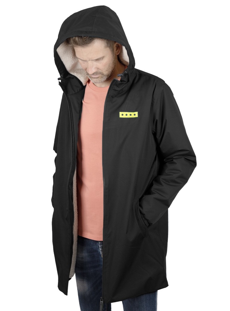 Winter men's waterproof trench jacket